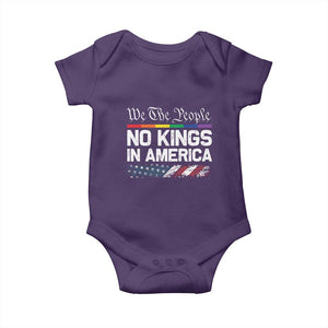 No Kings In America We The People Baby Onesie LGBTQ Pride American Flag Political TS11 Purple Print Your Wear