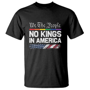 No Kings In America We The People T Shirt LGBTQ Pride American Flag Political TS11 Black Print Your Wear