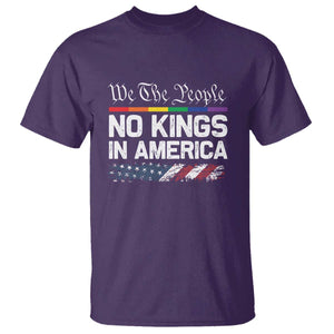 No Kings In America We The People T Shirt LGBTQ Pride American Flag Political TS11 Purple Print Your Wear