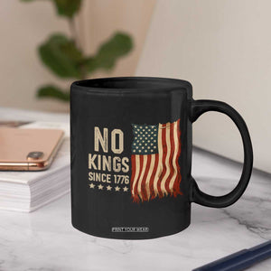 No Kings Since 1776 Coffee Mug Patriotic 4th Of July Distressed American Flag TS02 Print Your Wear