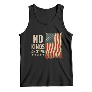 No Kings Since 1776 Tank Top Patriotic 4th Of July Distressed American Flag TS02 Black Print Your Wear