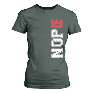 No Kings T Shirt For Women In America Protest TS10 Dark Forest Green Print Your Wear