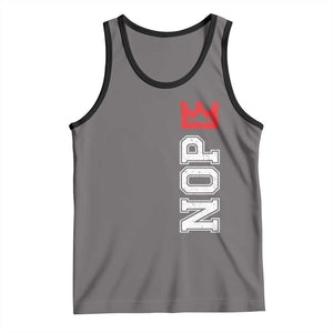 No Kings Tank Top In America Protest TS10 Deep Heather Black Print Your Wear