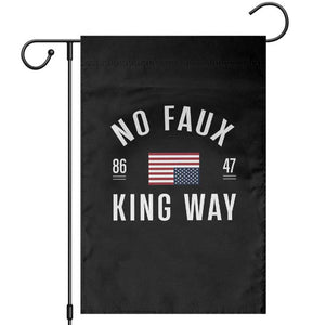 No Kings in America Garden Flag US Flag Upside Down TS10 Black Print Your Wear