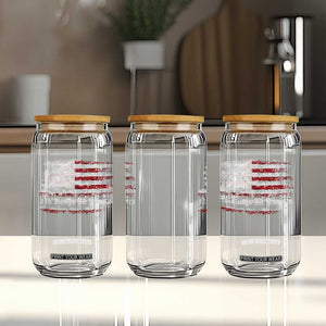 No Kings in America Glass Can 86 47 US Flag Impeach 47 TS10 Print Your Wear
