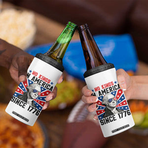 No Kings in America Since 1776 4 in 1 Can Cooler Tumbler Founding Fathers George Washington Patriotic TS02 Print Your Wear