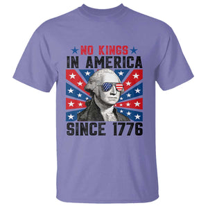 No Kings in America Since 1776 T Shirt Founding Fathers George Washington Patriotic TS02 Violet Print Your Wear