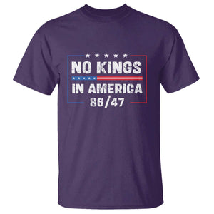 No Kings in America T Shirt 86 47 Impeach 47 TS10 Purple Print Your Wear