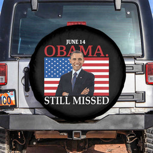 Obama Still Missed Spare Tire Cover Patriotic Tribute for June 14 TS02 No hole Black Print Your Wear