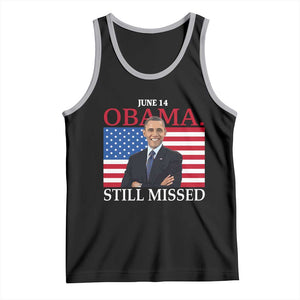 Obama Still Missed Tank Top Patriotic Tribute for June 14 TS02 Black Athletic Heather Print Your Wear
