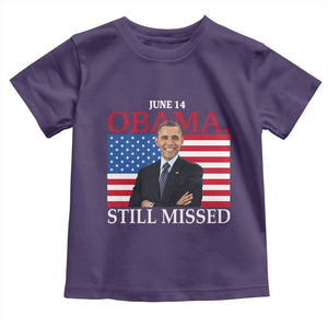 Obama Still Missed Toddler T Shirt Patriotic Tribute for June 14 TS02 Purple Print Your Wear