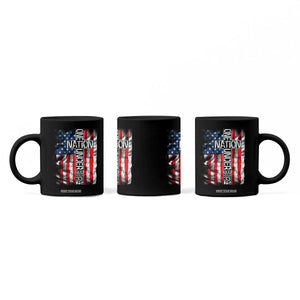 One Nation Under God Coffee Mug 4th Of July Patriotic Christian Vintage Cross American Flag TS11 Print Your Wear