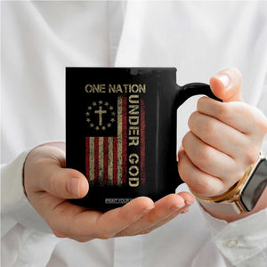 One Nation Under God Coffee Mug American Flag 4th Of July Patriotic Christian TS10 Print Your Wear
