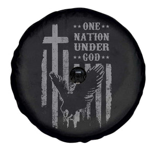 One Nation Under God Spare Tire Cover American Flag Bald Eagle 4th Of July Patriotic Christian TS10 Print Your Wear
