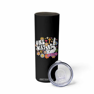 One Way Jesus Skinny Tumbler Christian Relgion Retro Hippie TS02 Print Your Wear