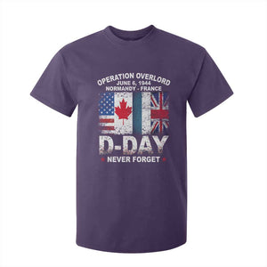 Operation Overlord D Day Normandy France WWII Never Forget T Shirt For Kid TS11 Purple Print Your Wear