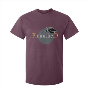 PHD Graduation PhinisheD Degree Doctorate Graduate T Shirt For Kid TS11 Maroon Print Your Wear