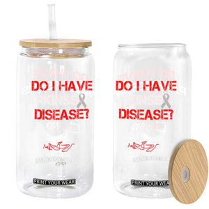 Parkinson's Awareness Glass Can Yes No Warrior Survivor Support TS02 Black Print Your Wear