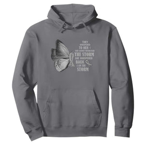 Parkinson's Awareness Hoodie She Whispered Back I Am The Storm Support Squad TS02 Charcoal Print Your Wear