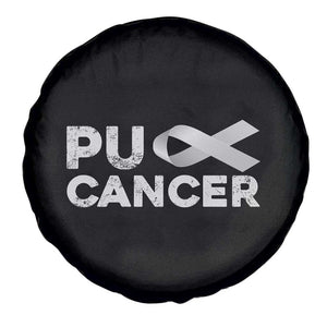 Parkinson's Awareness Spare Tire Cover Puck Farkinsons Parkinson's Silver Gray Ribbon TS02 Print Your Wear