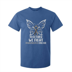 Parkinson's Awareness T Shirt For Kid We Fight Together Support Squad Gray Ribbon Butterfly TS02 Royal Blue Print Your Wear