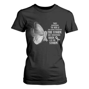 Parkinson's Awareness T Shirt For Women She Whispered Back I Am The Storm Support Squad TS02 Black Print Your Wear