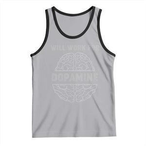Parkinson's Awareness Tank Top Work For Dopamine Parkinsons Warrior Support TS02 Athletic Heather Black Print Your Wear