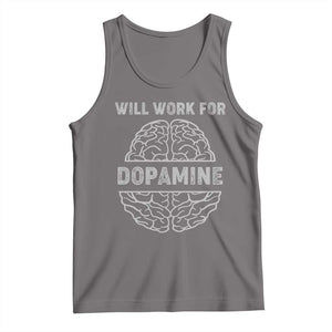 Parkinson's Awareness Tank Top Work For Dopamine Parkinsons Warrior Support TS02 Deep Heather Print Your Wear