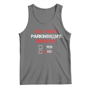 Parkinson's Awareness Tank Top Yes No Warrior Survivor Support TS02 Black Heather Print Your Wear