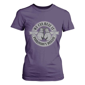 Parkinson's Warrior T Shirt For Women We Can Beat It Boxing Fight Against Parkinsons TS02 Purple Print Your Wear