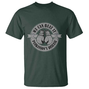 Parkinson's Warrior T Shirt We Can Beat It Boxing Fight Against Parkinsons TS02 Dark Forest Green Print Your Wear