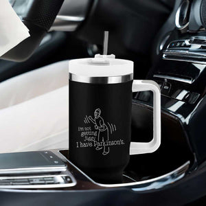Parkinson's Warrior Tumbler With Handle Funny I'm Not Getting Jiggy I Have Parkinsons TS02 Print Your Wear