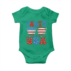 Party in The USA Baby Onesie 4th of July Independence Day TS10 Irish Green Print Your Wear