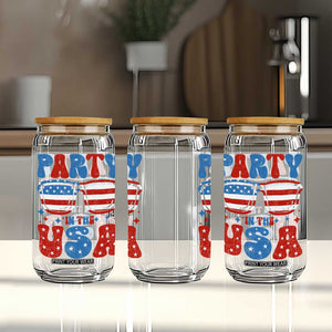 Party in The USA Glass Can 4th of July Independence Day TS10 Print Your Wear