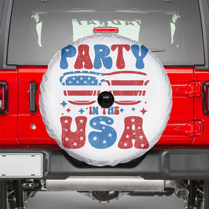 Party in The USA Spare Tire Cover 4th of July Independence Day TS10 White Print Your Wear