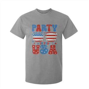 Party in The USA T Shirt For Kid 4th of July Independence Day TS10 Sport Gray Print Your Wear