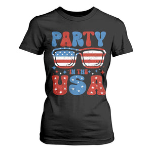 Party in The USA T Shirt For Women 4th of July Independence Day TS10 Black Print Your Wear