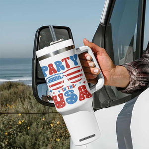 Party in The USA Tumbler With Handle 4th of July Independence Day TS10 Print Your Wear