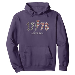 Patriotic 4th Of July 1776 America Classic Rock Hoodie Vintage American Flag TS11 Purple Print Your Wear