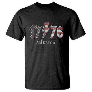 Patriotic 4th Of July 1776 America Classic Rock T Shirt Vintage American Flag TS11 Black Print Your Wear