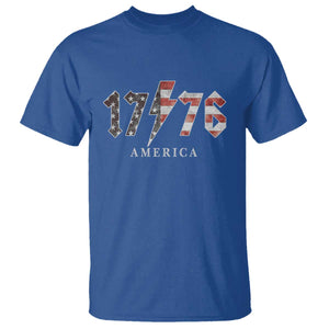 Patriotic 4th Of July 1776 America Classic Rock T Shirt Vintage American Flag TS11 Royal Blue Print Your Wear