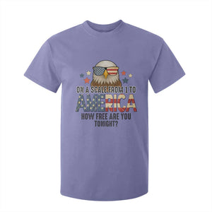 Patriotic Bald Eagle T Shirt For Kid How Free Are You Tonight 4th of July TS02 Violet Print Your Wear