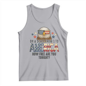 Patriotic Bald Eagle Tank Top How Free Are You Tonight 4th of July TS02 Athletic Heather Print Your Wear
