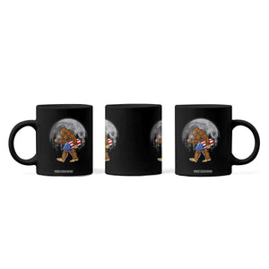 Patriotic Bigfoot 4th of July Coffee Mug American Flag Merica Fireworks Sasquatch Moon TS10 Print Your Wear