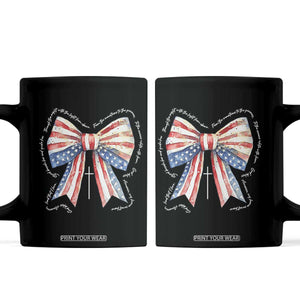 Patriotic Coquette 4th Of July Coffee Mug God Bless America TS10 Black Print Your Wear