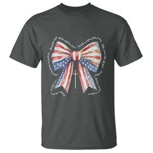 Patriotic Coquette 4th Of July T Shirt God Bless America TS10 Dark Heather Print Your Wear