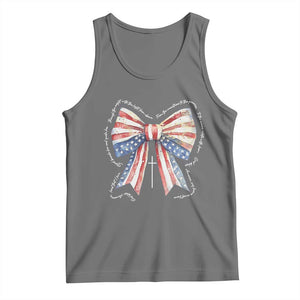 Patriotic Coquette 4th Of July Tank Top God Bless America TS10 Black Heather Print Your Wear
