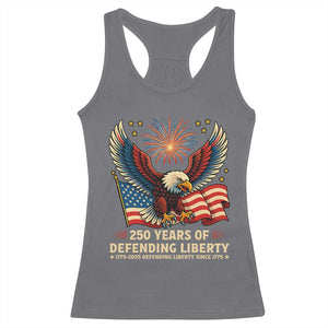 Patriotic Eagle US Army 250th Anniversary Racerback Tank Top 250 Years of Defending Liberty 1775 2025 TS02 Charcoal Print Your Wear