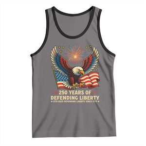 Patriotic Eagle US Army 250th Anniversary Tank Top 250 Years of Defending Liberty 1775 2025 TS02 Deep Heather Black Print Your Wear