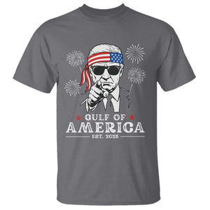 Patriotic Gulf Of USA Est 2025 T Shirt Funny Trump Happy 4th Of July TS02 Charcoal Print Your Wear